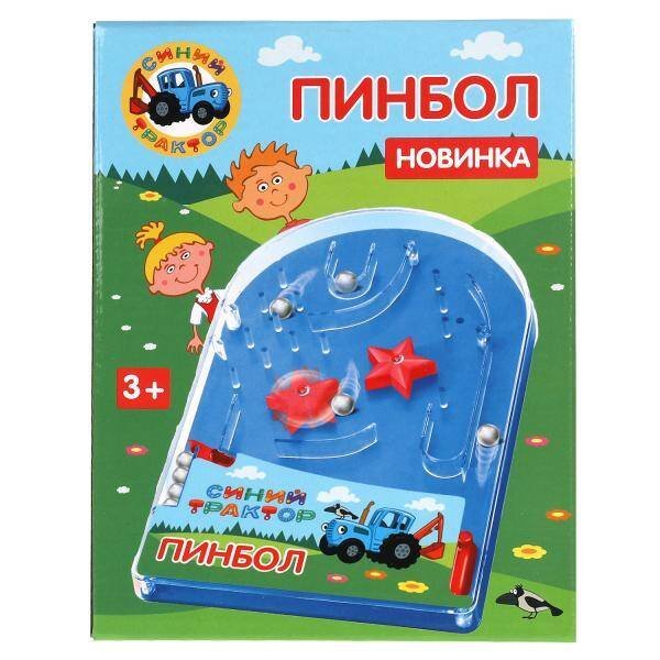 Настольная игра пинбол Синий ТРАКТОР кор.19,5*14,5*3см ИГРАЕМ ВМЕСТЕ в кор.2*72шт