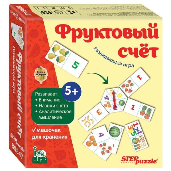 Развивающая игра "Фруктовый счет" (Крутоверть) (IQ step)