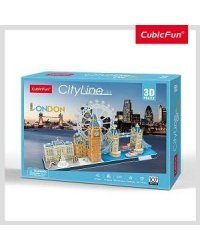 3D пазл Лондон CityLine, 107 деталей