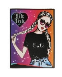 Папка с 10 вкладышами TIK TOK GIRL в кор.4*30шт