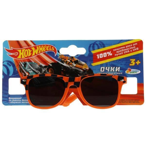 Детские солнцезащитные очки "hot wheels" оранжевые ИГРАЕМ ВМЕСТЕ в кор.25*20шт