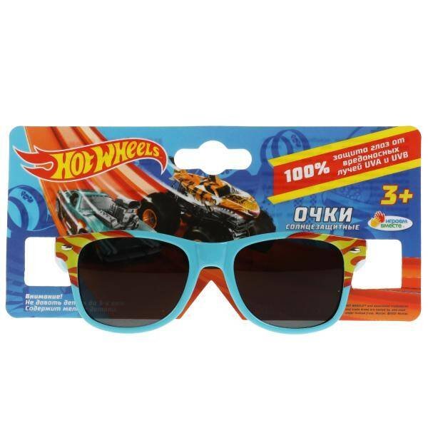 Детские солнцезащитные очки "hot wheels" голубые ИГРАЕМ ВМЕСТЕ в кор.25*20шт