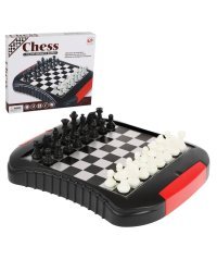 Игра настольная для взрослых: Шахматы, в компл. игр. поле магнит. с лотками 27,5х23,5см, шахматы,кор.