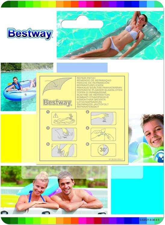 Набор заплаток Bestway 6,5 см x 6,5 см (Арт. 62068)