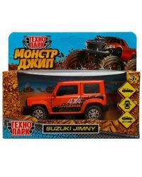 Машина металл SUZUKI JIMNY 11,5 см, двер, баг, инер, оранж, кор. Технопарк в кор.2*36шт