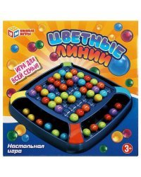 Настольная игра цветные линии, кор.22*22*4см Умные игры в кор.2*36шт