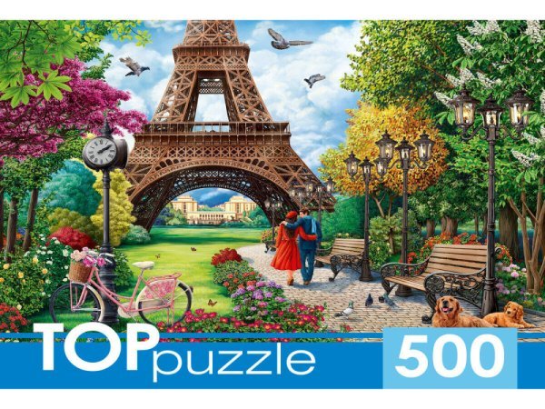 TOPpuzzle. ПАЗЛЫ 500 элементов. П500-0737 ПРОГУЛКА ПО ПАРИЖУ