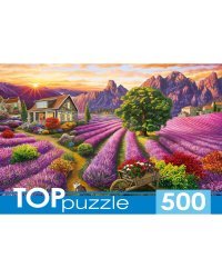 TOPpuzzle. ПАЗЛЫ 500 элементов. П500-0738 РОМАНТИЧНЫЙ ПЕЙЗАЖ ПРОВАНСА