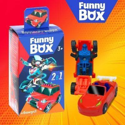 Набор для детей Funny Box «Трансформеры» Набор: карточка, фигурка, лист наклеек, МИКС 3574495