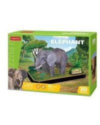 3D пазл Слон, 42 детали