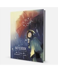 Записная книжка "It's My Life Notebook"Счастье начинается с меня (красно-синяя с зонтом)