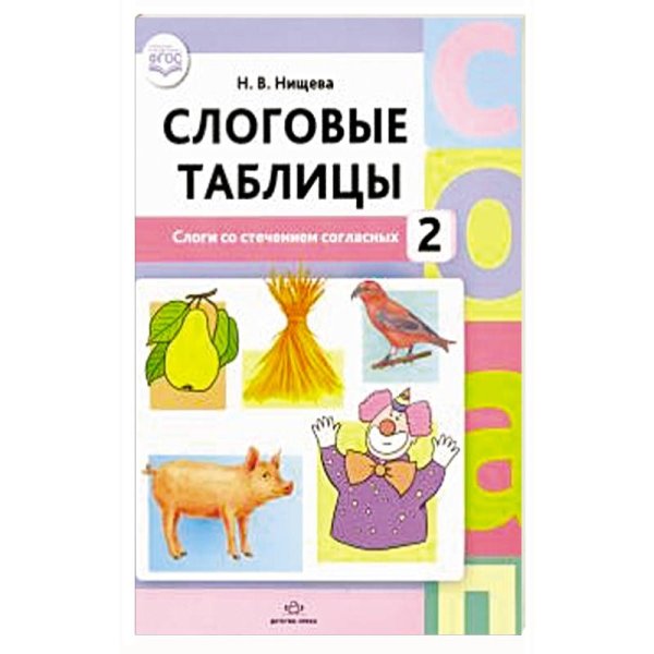 Слоговые таблицы.2.Слоги со стечением согласных