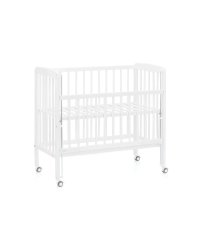 Fillikid Bedside Crib Nino  Art.555-05  White   Bērnu koka gultiņa 90 х 45 cm