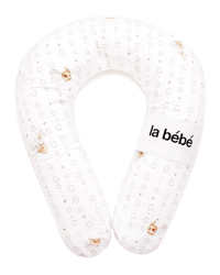 La Bebe™ Snug Pillow Art.5190 Cotton Nursing Maternity Sleepy Bears Подковка для сна/кормления малыша 20x70см