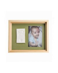 Baby Art Pure Frame Wooden  Art.3601092030 Dāvanu komplekts mazuļa pēdiņu/rociņu nospieduma izveidošanai