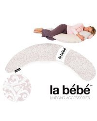 La Bebe™ Moon Maternity Pillow Art.52502 Classic Rose Большая подушка для беременных с наполнителем из синтепона (синтепух,особенно мягкий и тихий),185см