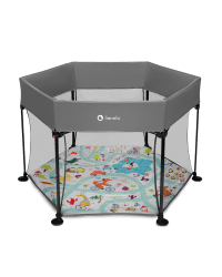 Lionelo Playpen Roel Art.150599 Grey Bērnu sētiņa/manēža