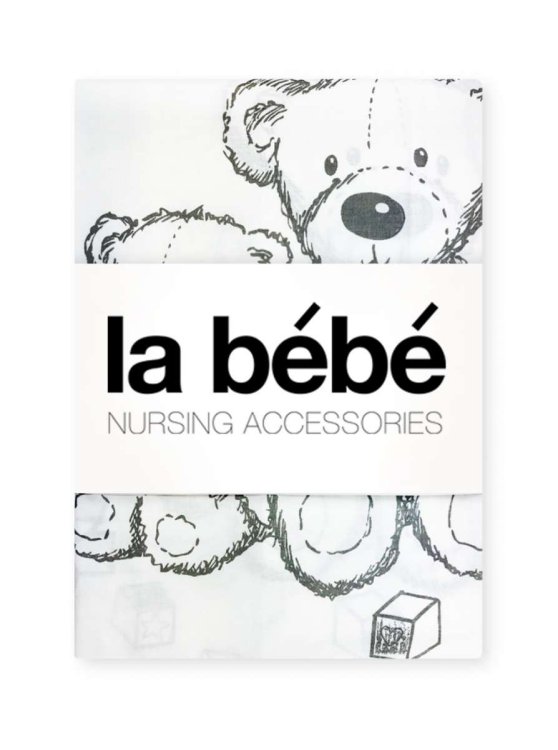 La Bebe™ Set 105x150/105x150/40x40 Art.41163 Bears Комплект детского постельного белья из 3х частей 105x150см