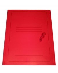Папка A4 картон с лентой красный