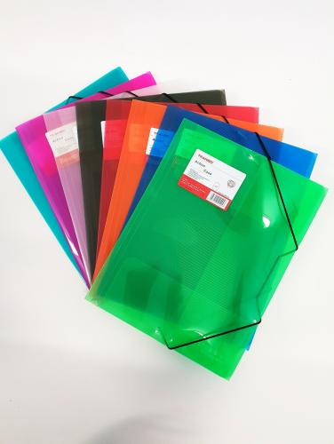 Папка с резиновой прозрачностью (8 цветов)