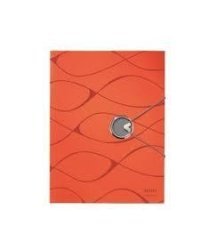 Папка с резиновой виванто, картон А4, оранжевый