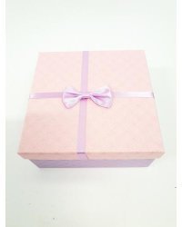 Подарочная коробка 19x19cm фиолетовый / розовый