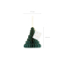 Paper honeycomb ornament Christmas tree, bottle green, 15cm