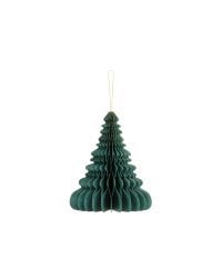 Paper honeycomb ornament Christmas tree, bottle green, 24cm