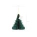 Paper honeycomb ornament Christmas tree, bottle green, 24cm