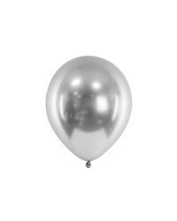 Glossy Balloons 30cm, silver (1 pkt / 10 pc.)
