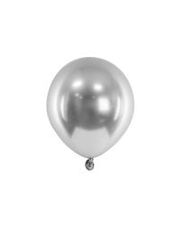 Glossy Balloons 12 cm, silver (1 pkt / 50 pc.)