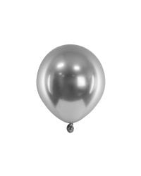 Glossy Balloons 12 cm, dark silver (1 pkt / 50 pc.)