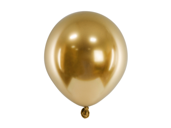 Glossy Balloons 12 cm, gold (1 pkt / 50 pc.)