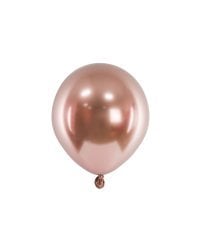 Glossy Balloons 12 cm, rose gold (1 pkt / 50 pc.)