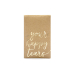 Pocket tissues Your happy tears, gold, 7.5x12cm (1 pkt / 10 pc.)