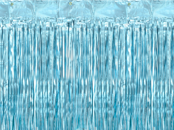 Party curtain, blue, 90x250cm