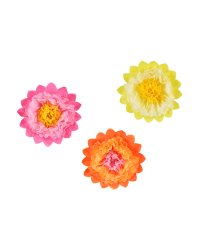 Tissuepaper decoration Flowers, 35 cm, mix (1 pkt / 3 pc.)