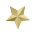 Decoration Stars, gold (1 pkt / 6 pc.)