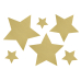 Decoration Stars, gold (1 pkt / 6 pc.)