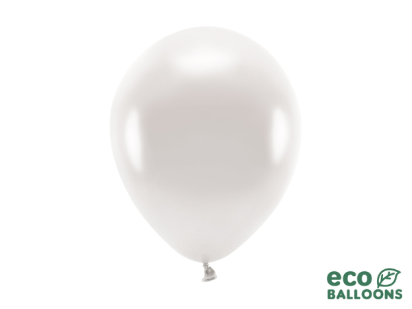 Eco Balloons 26cm metallic, pearl (1 pkt / 10 pc.)