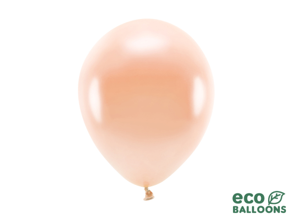 Eco Balloons 26cm metallic, peach (1 pkt / 10 pc.)