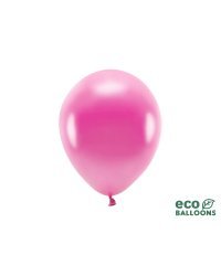 Eco Balloons 26cm metallic, fuchsia (1 pkt / 10 pc.)