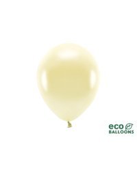 Eco Balloons 26cm metallic, straw (1 pkt / 10 pc.)