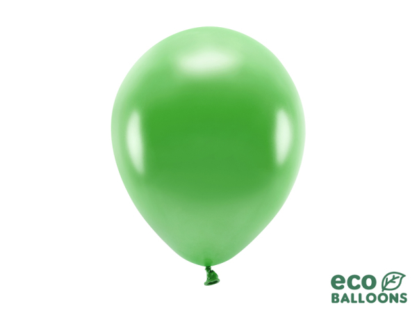 Eco Balloons 26cm metallic, green grass (1 pkt / 10 pc.)