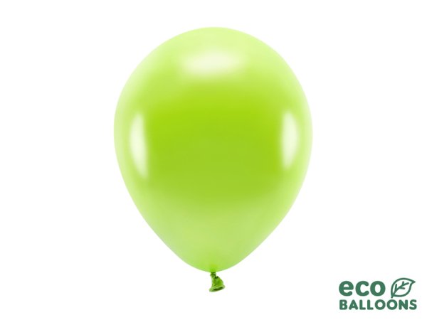 Eco Balloons 26cm metallic, green apple (1 pkt / 10 pc.)