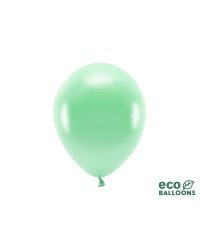 Eco Balloons 26cm metallic, mint (1 pkt / 10 pc.)