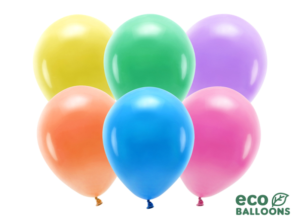 Eco Balloons 26cm pastel, mix (1 pkt / 100 pc.)