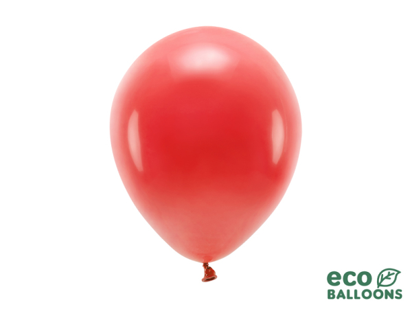 Eco Balloons 26cm pastel, red (1 pkt / 10 pc.)