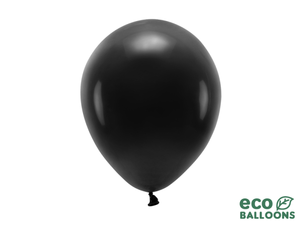 Eco Balloons 26cm pastel, black (1 pkt / 10 pc.)