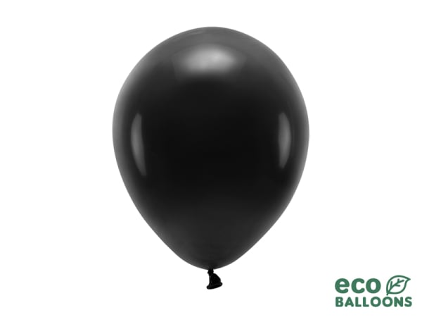Eco Balloons 26cm pastel, black (1 pkt / 100 pc.)